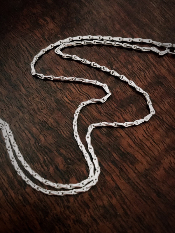 Hayseed / Barleycorn Necklace Chain - Sterling Silver