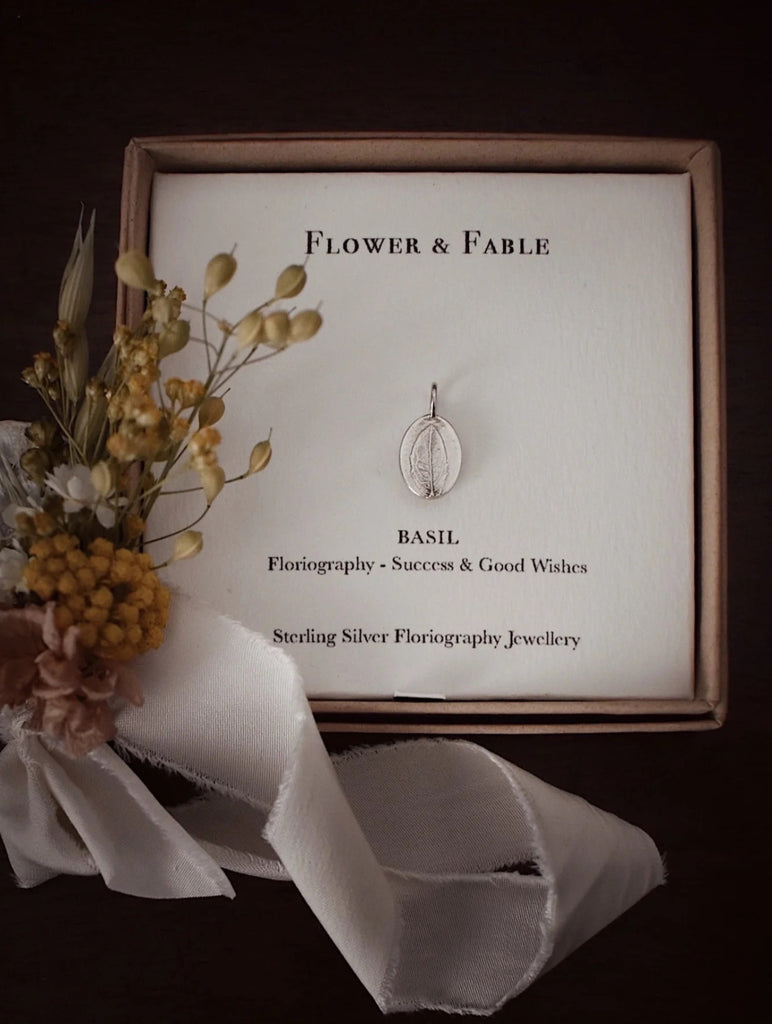 Sterling Silver Basil Charm