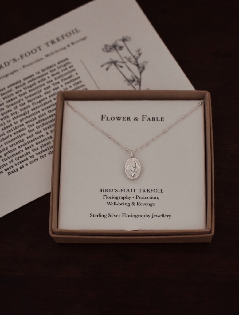 Bird's-Foot Trefoil Charm Necklace