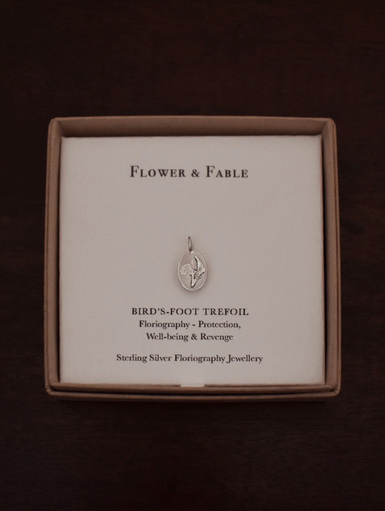 Bird's-Foot Trefoil Charm - Sterling Silver