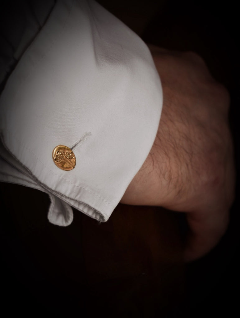 Gold Flower Cufflinks