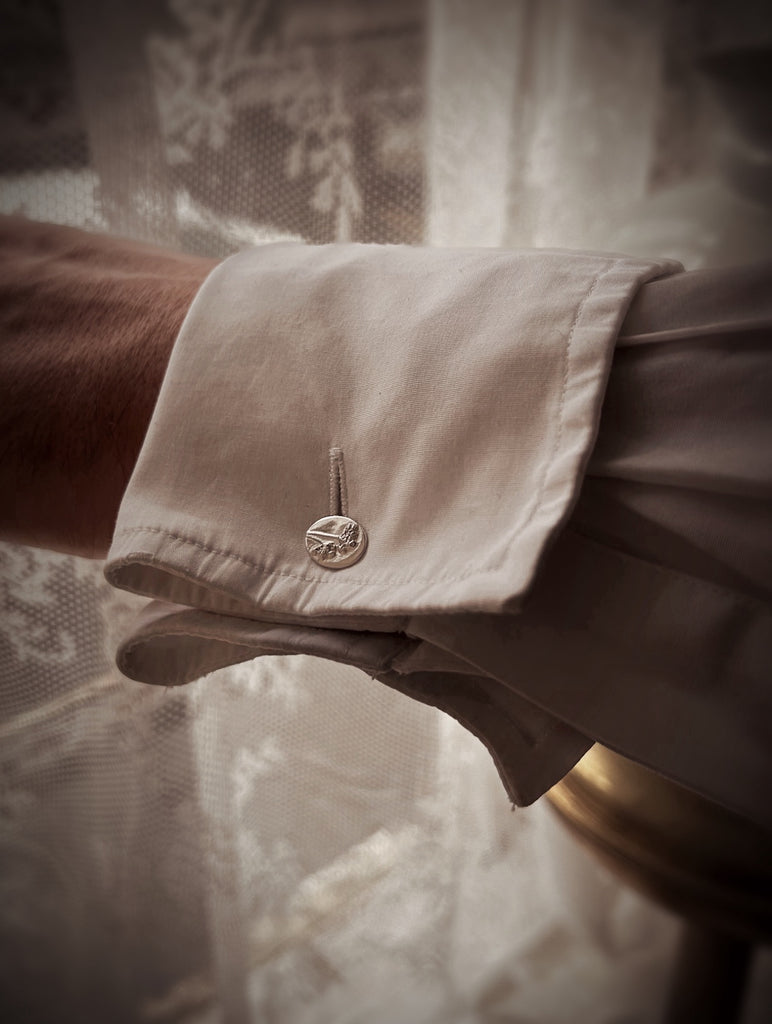 Silver Flower Cufflinks