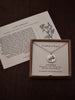Cow Parsley Coin Charm Necklace - Sterling Silver