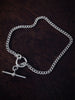 Curb T Bar Bracelet - Sterling Silver