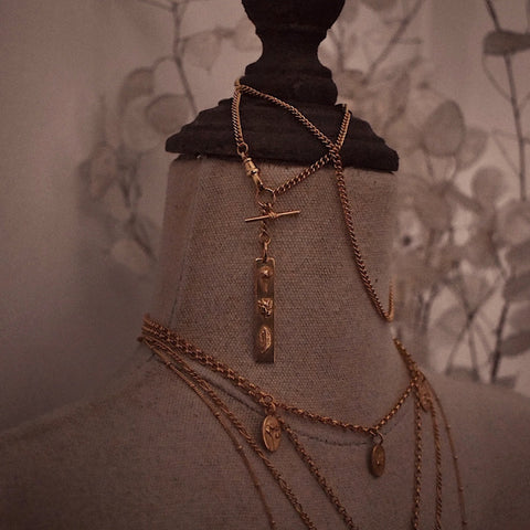 Gold Daughterhood Watch Chain Necklace