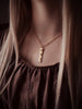 Gold Strength Bar Figaro Necklace