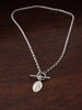 Sterling Silver T Bar Charm Necklace - Dill Charm