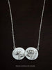 Double Coin Trace Satellite Chain Necklace - Sterling Silver