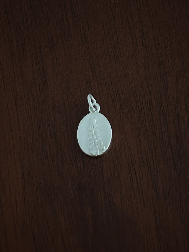Silver pendant Fern Medal