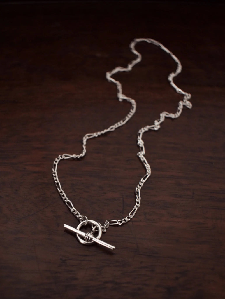 Sterling Silver T-Bar Necklace