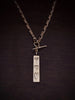 Sterling Silver Gold Bar Pendant Watch Chain Necklace