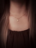 Gold Heather Charm Necklace 