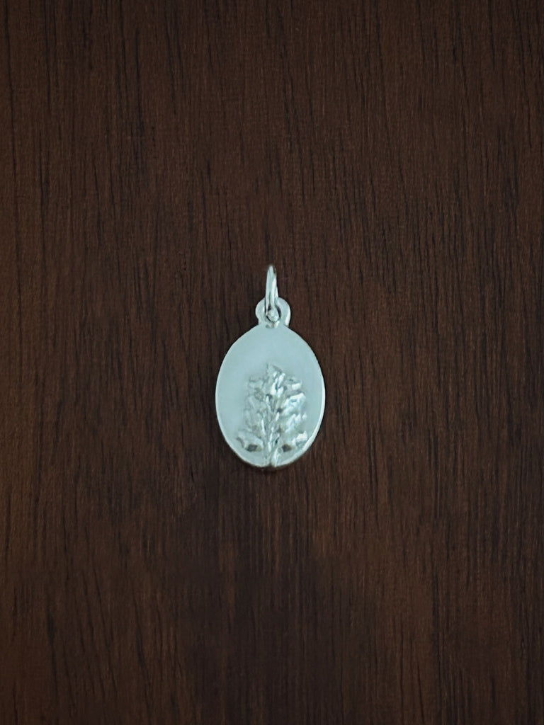 Silver Heather medal pendant 