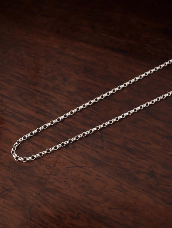 Heavy Belcher Necklace Chain Sterling Silver