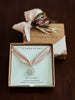 Herb Robert Charm Necklace in a 'Flower & Fable' box in Welsh
