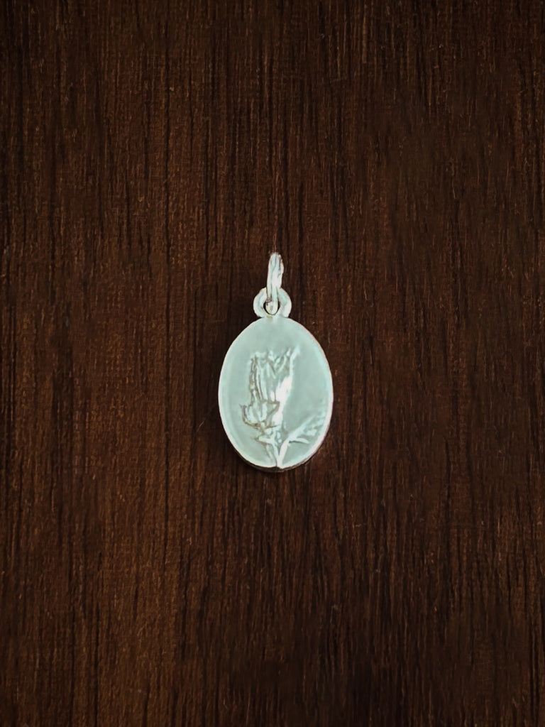 Sterling silver flower charm for fertilty