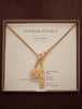 Gold Lily Of The Valley Charm & Strength Bar watch chain necklace