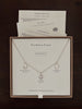 Motherhood Triple Charm Necklace Sterling Silver