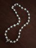 Hand wired sterling silver t bar pearl necklace, complete picture