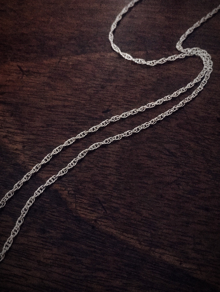 Sterling silver rope chain - Prince Of Wales