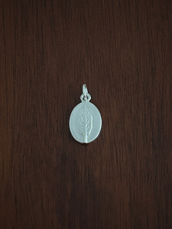 Sterling Silver Sage medal charm
