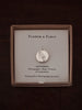 Snowdrop Coin Charm Necklace - Sterling Silver