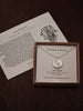 Snowdrop Coin Charm Necklace - Sterling Silver