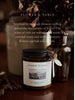 Hand poured soy candle in amber glass with wood wick - Summer in Eryri by Flower & Fable