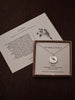 Violet Coin Charm Necklace - Sterling Silver