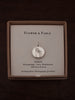 Sweet Pea Coin Charm - Sterling Silver