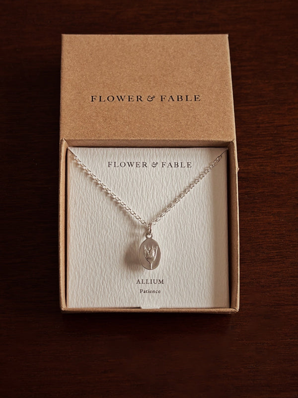 ALLIUM CHARM ~ For Patience - Flower & Fable
