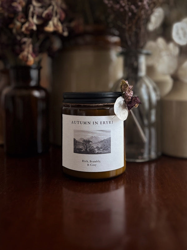 AUTUMN IN ERYRI CANDLE ~ Rich, Brambly & Cosy - Flower & Fable