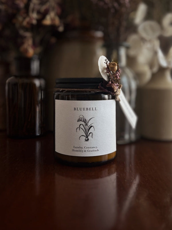 BLUEBELL CANDLE ~ For Loyalty, Constancy, Humility & Gratitude - Flower & Fable