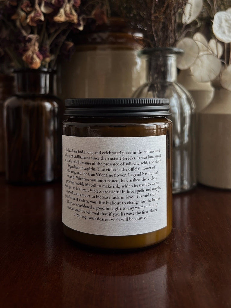 BLUEBELL CANDLE ~ For Loyalty, Constancy, Humility & Gratitude - Flower & Fable