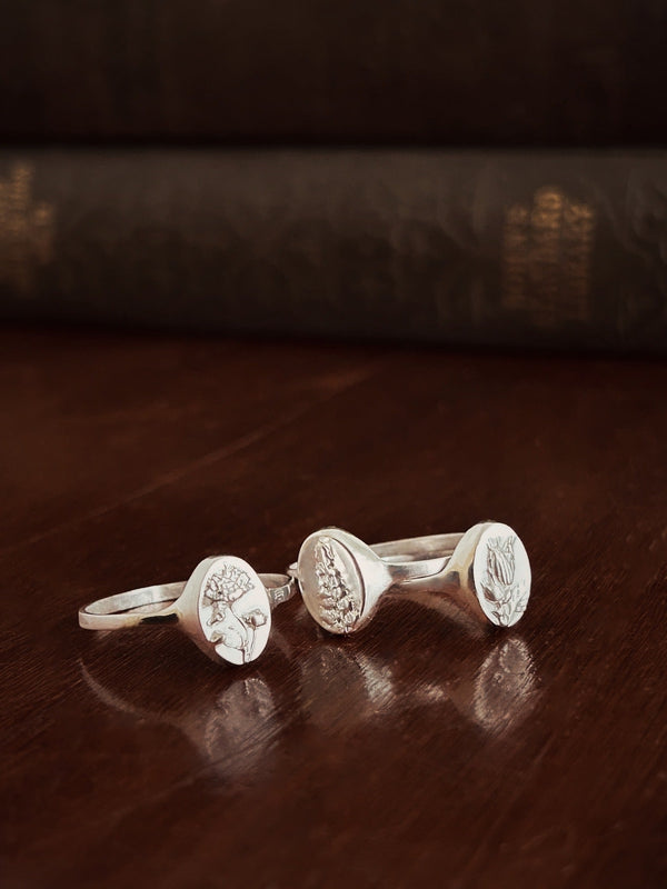 CHILD'S SIGNET RING - Flower & Fable