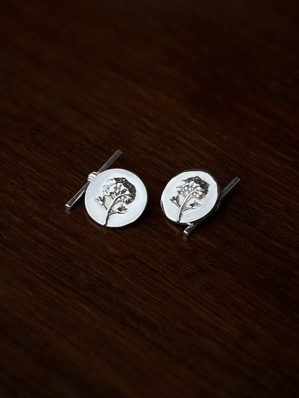 Coin T-Bar Cufflinks - Flower & Fable