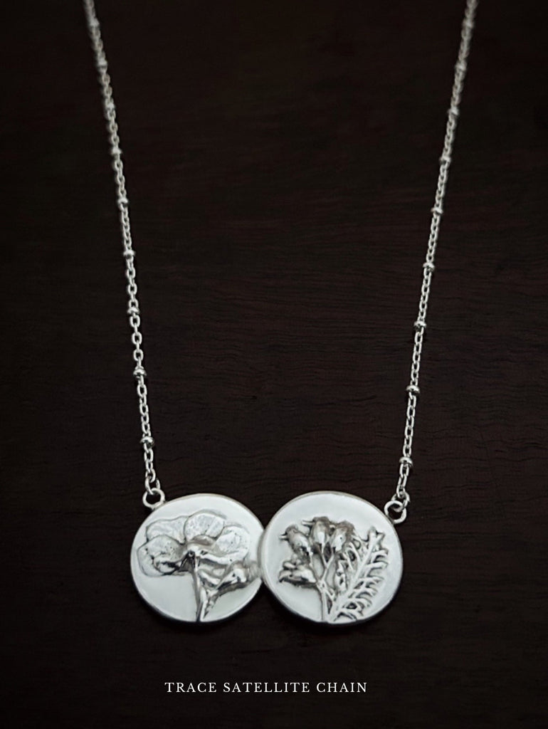Double Coin Necklace - Flower & Fable