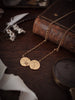 Double Coin Necklace - Flower & Fable