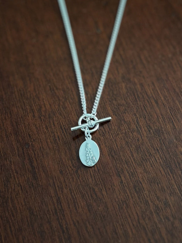 FINE CURB T-BAR NECKLACE (Necklace Only) - Flower & Fable