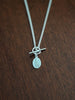 FINE CURB T-BAR NECKLACE (Necklace Only) - Flower & Fable