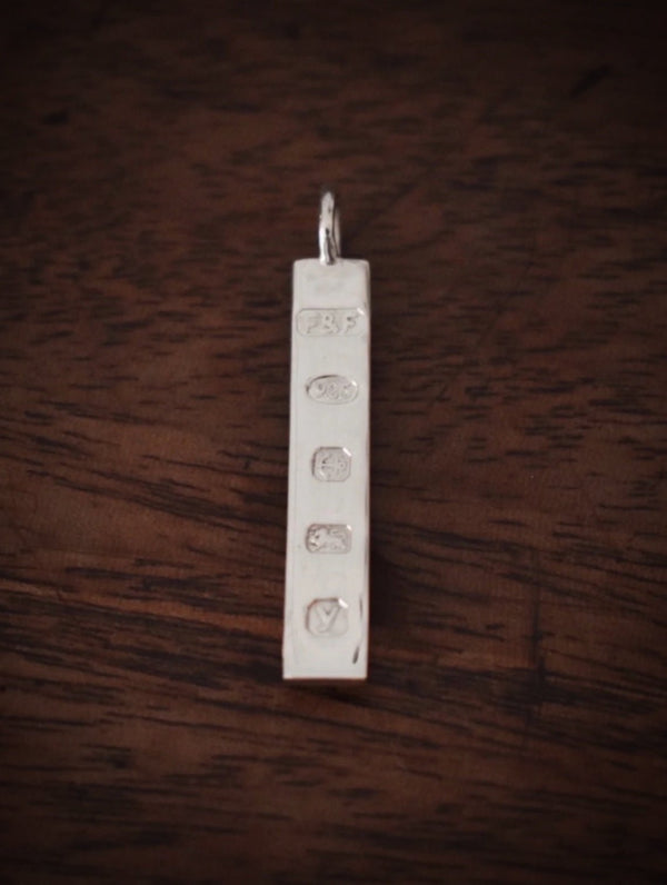 HALLMARK BAR PENDANT ~ 1/10th Ounce - Flower & Fable