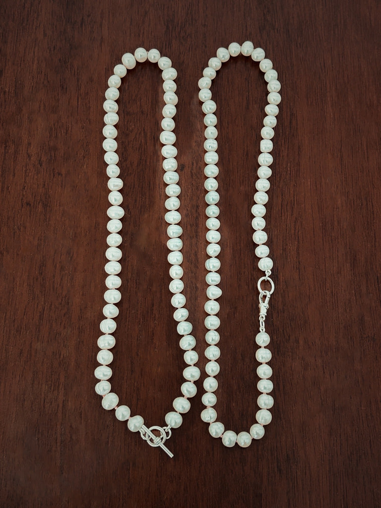 HAND KNOTTED PEARL NECKLACE (Necklace Only) - Flower & Fable