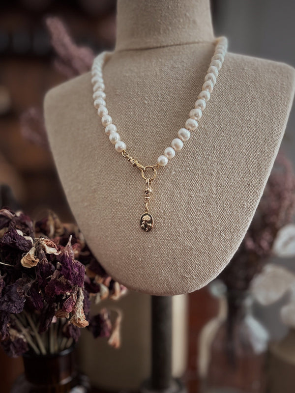 HAND KNOTTED PEARL NECKLACE (Necklace Only) - Flower & Fable