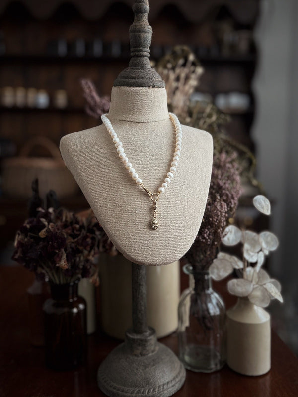 HAND KNOTTED PEARL NECKLACE (Necklace Only) - Flower & Fable