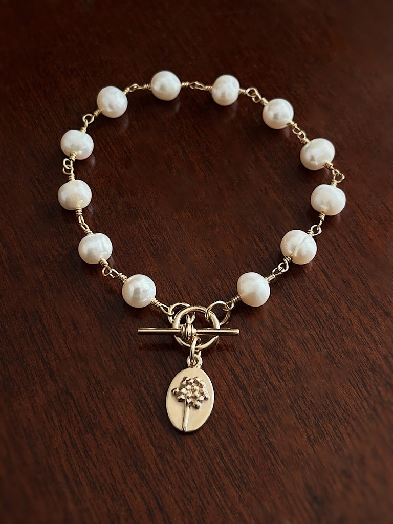 HAND-WIRED PEARL BRACELET (Bracelet Only) - Flower & Fable