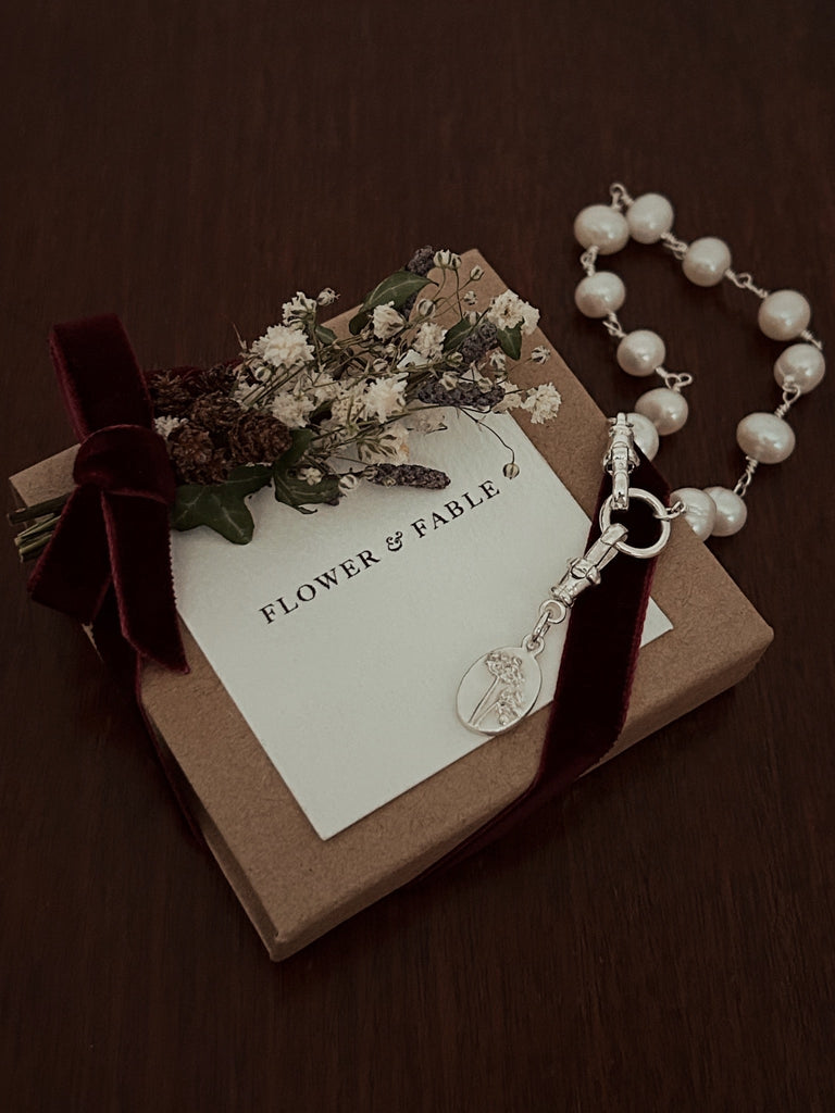 HAND-WIRED PEARL BRACELET (Bracelet Only) - Flower & Fable
