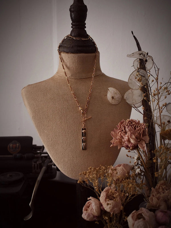HEAVY CURB FIGARO WATCH CHAIN NECKLACE (Necklace Only) - Flower & Fable
