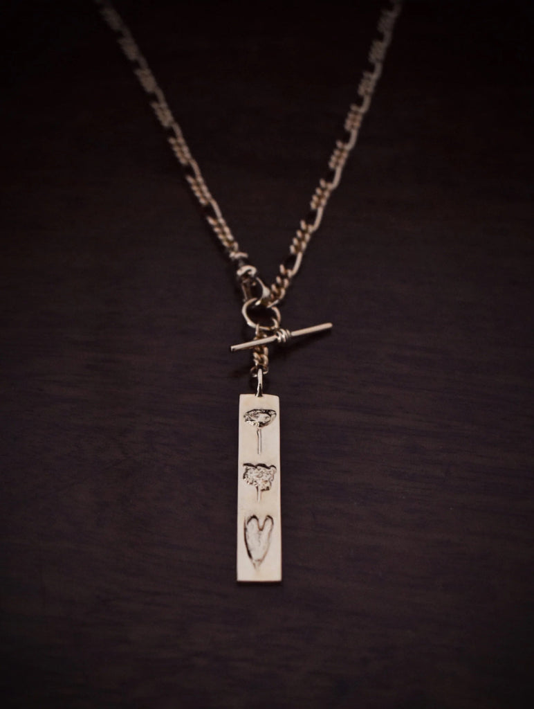 HEAVY CURB FIGARO WATCH CHAIN NECKLACE (Necklace Only) - Flower & Fable