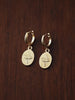 Huggie Hoop Charm Earrings - Flower & Fable