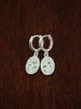 Huggie Hoop Charm Earrings - Flower & Fable
